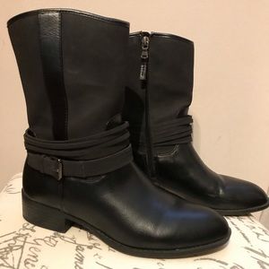 Chaps Black Booties Great Condition Size 8